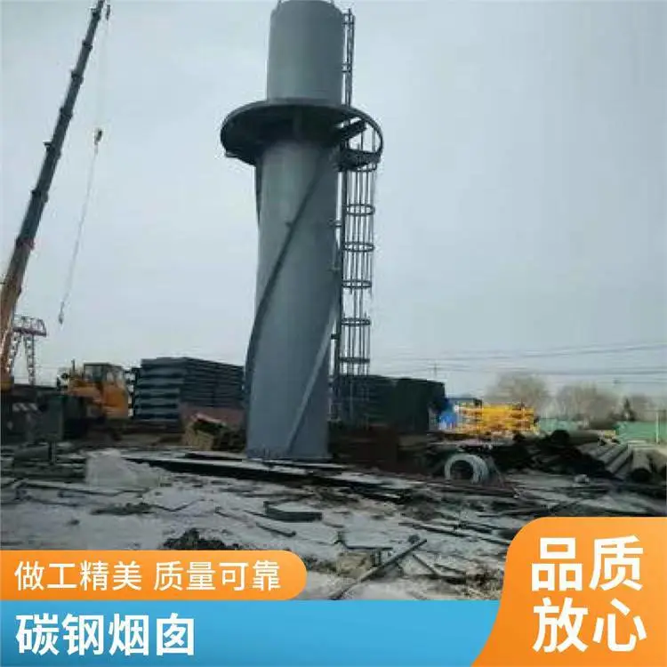 工业自立式碳钢烟囱 L40 6-30mm 微正压排烟 废气处理 林东
