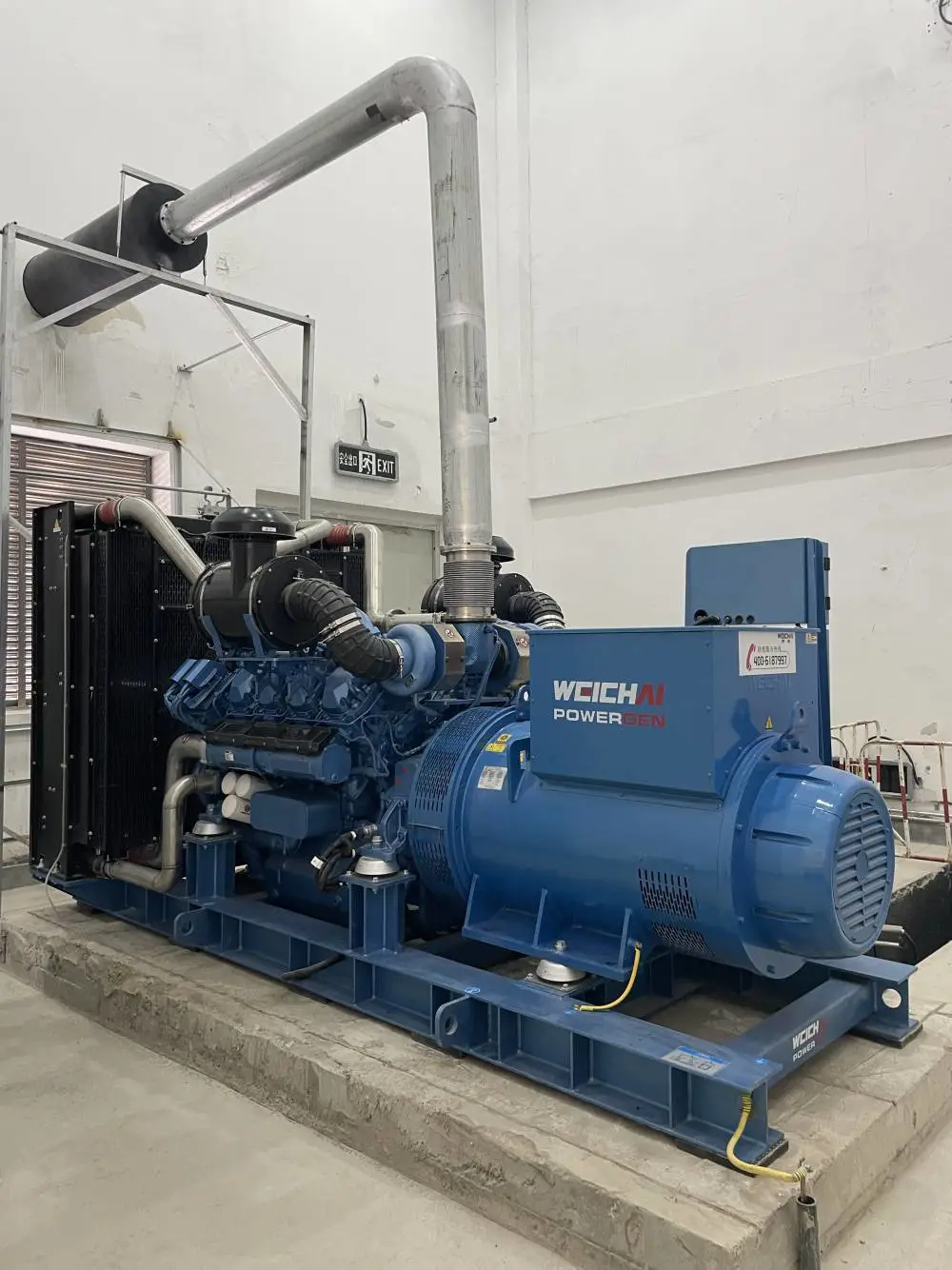 潍柴原装发电机组 800KW 1000KVA 开架式 柴油发电机