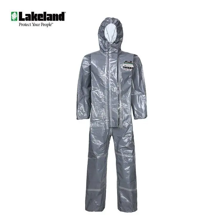 雷克兰 CT3S428 凯麦斯3耐酸碱防粉尘带帽连体式防化服