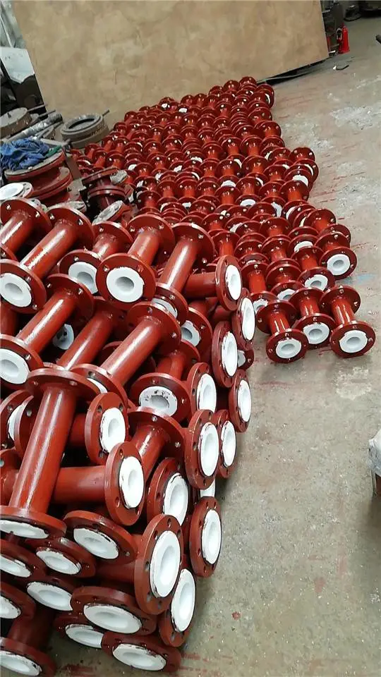ZHAOHUI CS/PTFE法兰直管 304不锈钢衬聚四氟乙烯管道定制