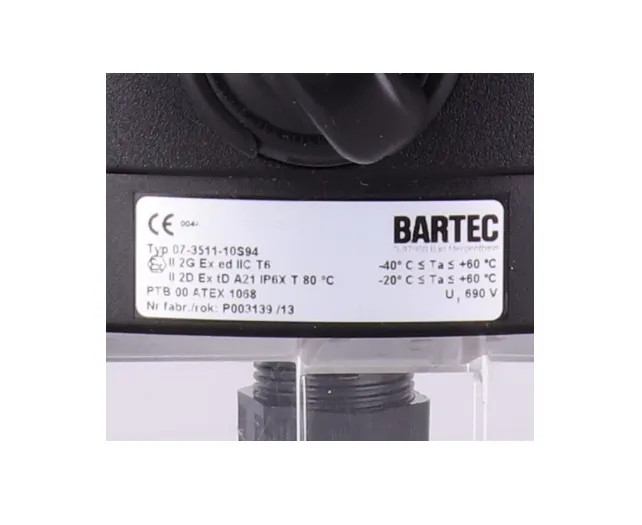 优势供应Bartec控制台开关07-3511-10S94 原装进口