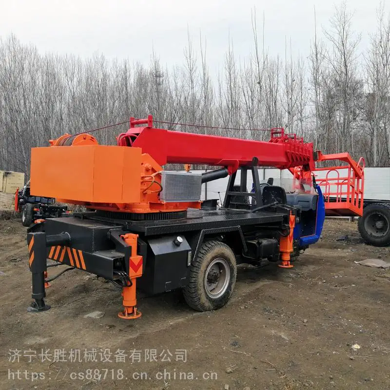 全液压360度旋转五征三轮吊车三马子吊车农用三轮小吊车