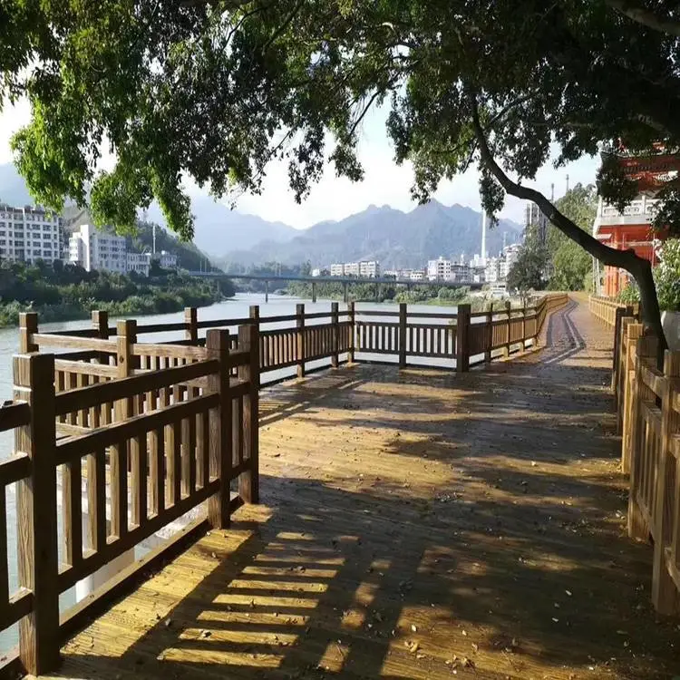 水泥仿树皮护栏 仿木栏杆 水泥仿木栏杆生产 仿木栏杆原产地