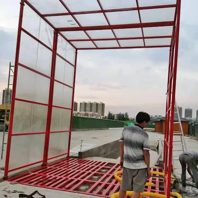 聚仁工程洗车机 自动手动车辆清洗机 半封闭式大型污垢车