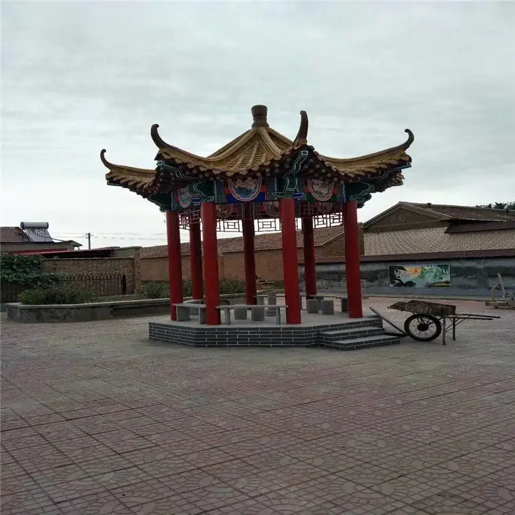 运城古建木质六角亭子 户外休闲凉亭 清秀园林 货源充足