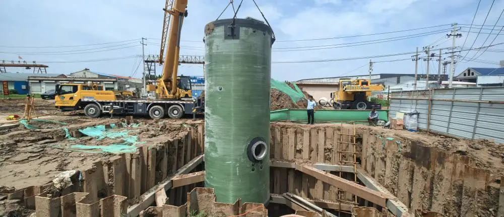 山东一体化泵站厂家 预制泵站 玻璃钢筒体 地埋式 可定制