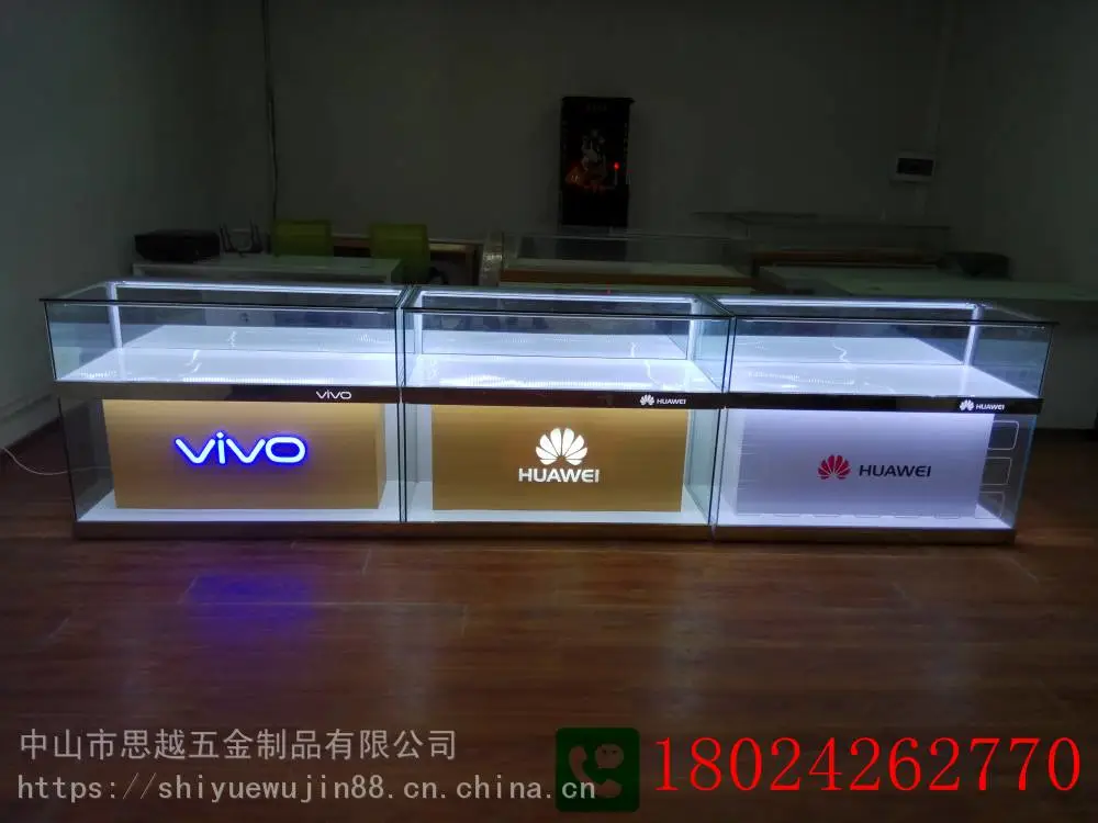 华为3.1手机展示柜3.5设计图片受理台前台5g收银台