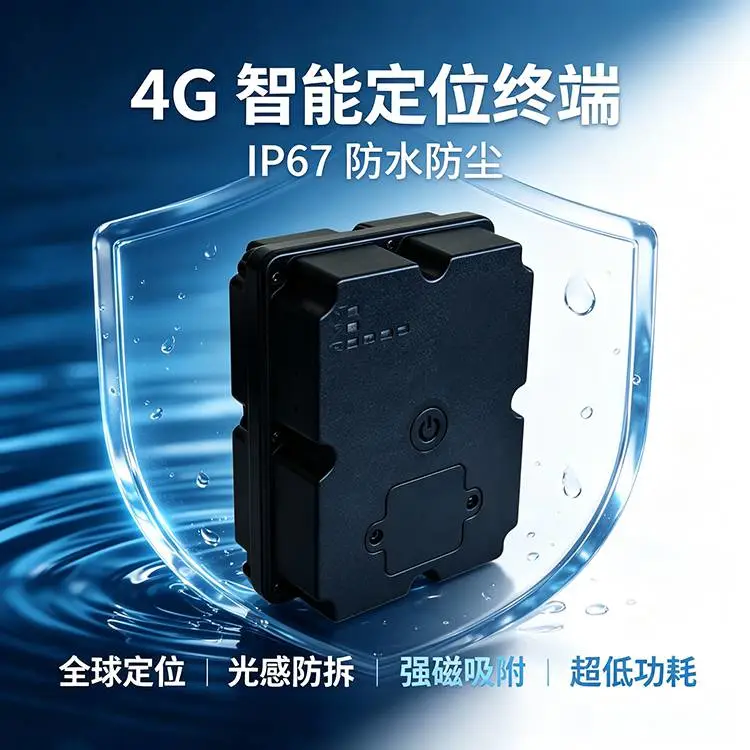 4G车载gps定位器 IP67防水无线超长待机可充电北斗定位终端