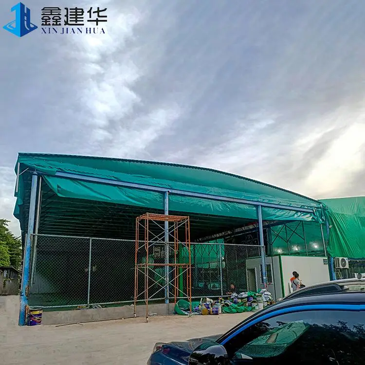东户外临时推拉棚 镀锌管移动雨棚 安装一条龙服务