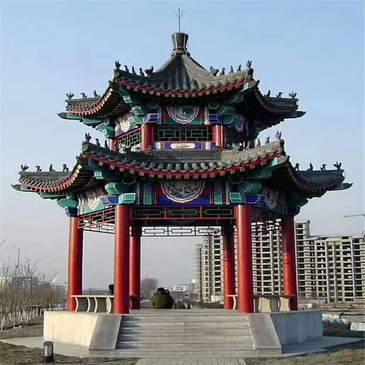 围场户外实木凉亭 园林景观古建亭子 清秀园林 施工队伍