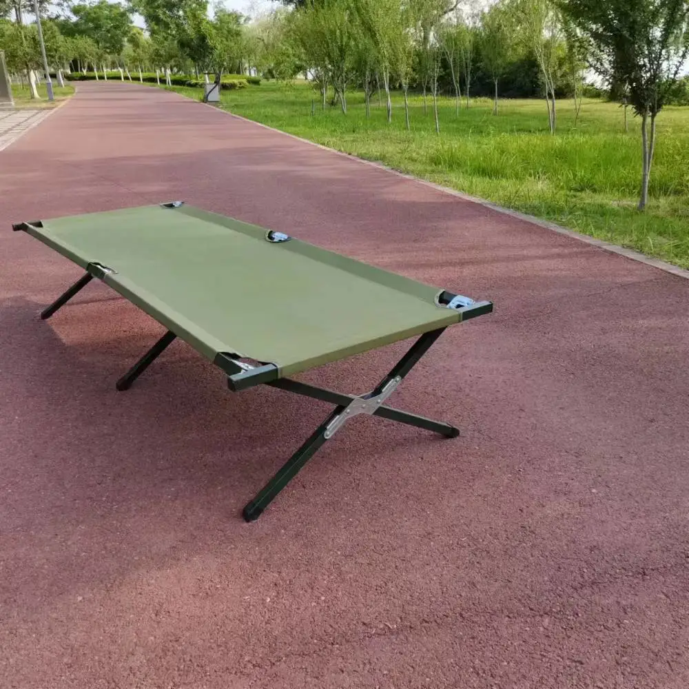 QH-Y032庆琪恒军绿色行军床，600D加厚牛津布+优质钢管
