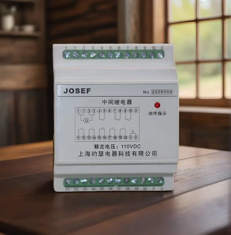 JOSEF约瑟 DZY-106/AC中间继电器 220VAC 板后接线 防尘防潮不断线