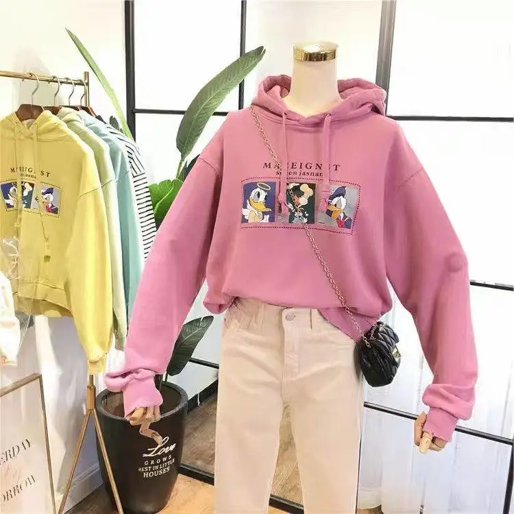 辽宁丹东卫衣女秋冬外贸库存女装加绒卫衣批发