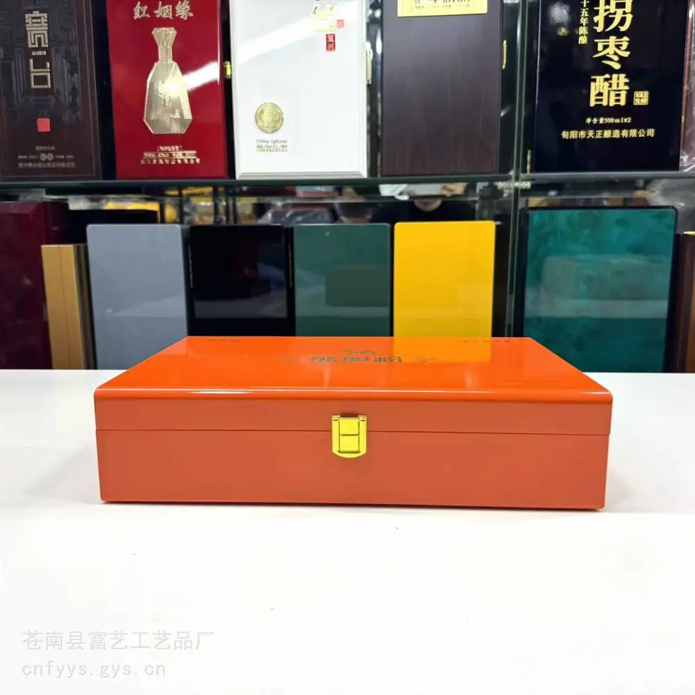 木盒加工厂 茶叶实木盒 木盒定制厂家 米醋木盒包装龙港木盒厂
