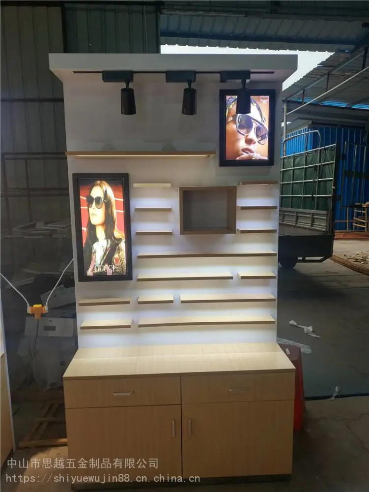 博士眼镜柜台展示中岛柜台定制珠宝柜展示柜