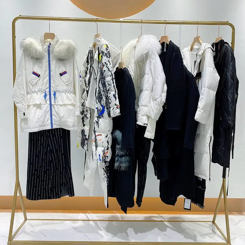 Gozo品牌折扣羽绒服羊绒大衣休闲直播安徽宣城服装货源网站批发尾货