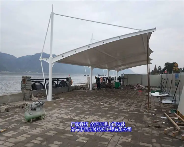 黔南膜结构汽车棚多少钱 钢结构门头雨棚价格