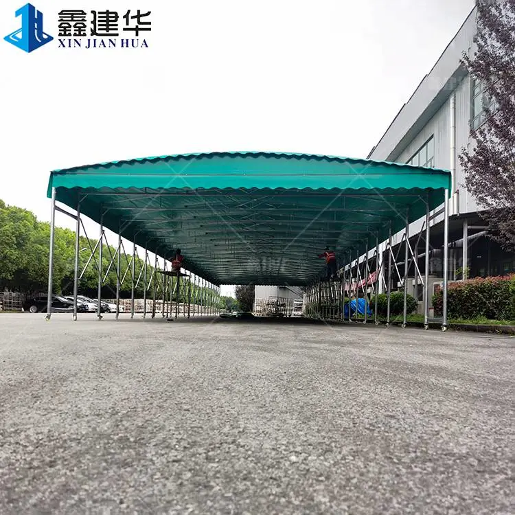 膜结构防雨棚 推拉移动仓库棚 地本厂家 合江