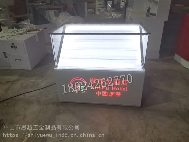 新款烟柜展示柜中国烟草柜收银台口香糖收银台小货架多功能
