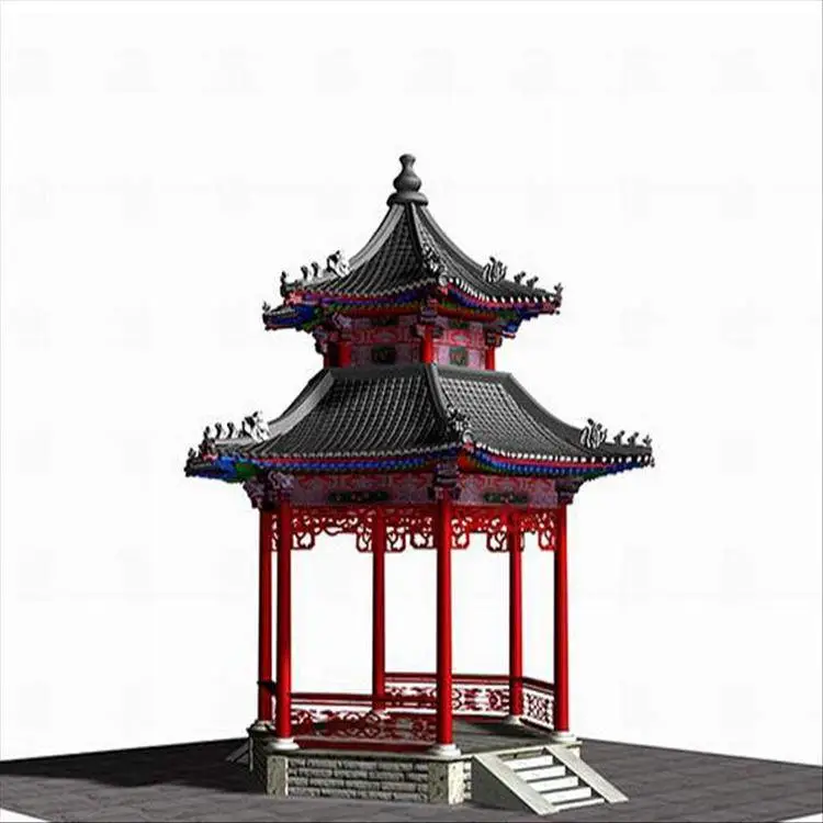 吕梁石凉亭 古凉亭 清秀园林 免费提供效果图