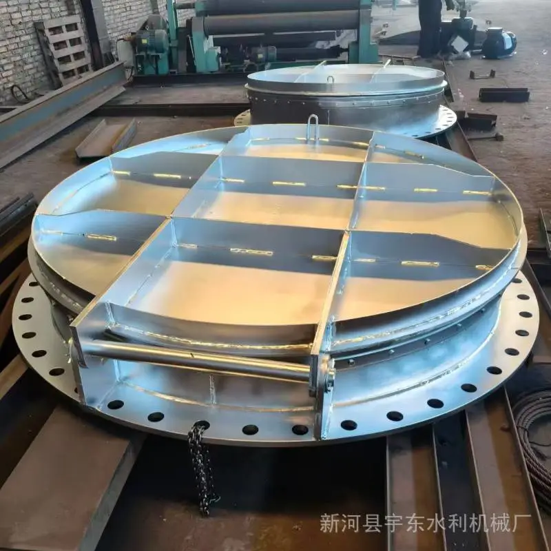 PMY-DN1800不锈钢拍门灌排防洪阀S304 316耐酸碱防外水倒灌