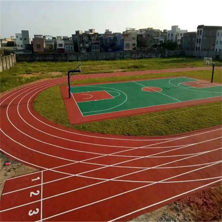 YL-5070 全塑自结纹跑道 幼儿园彩色地面 混合型塑胶跑道