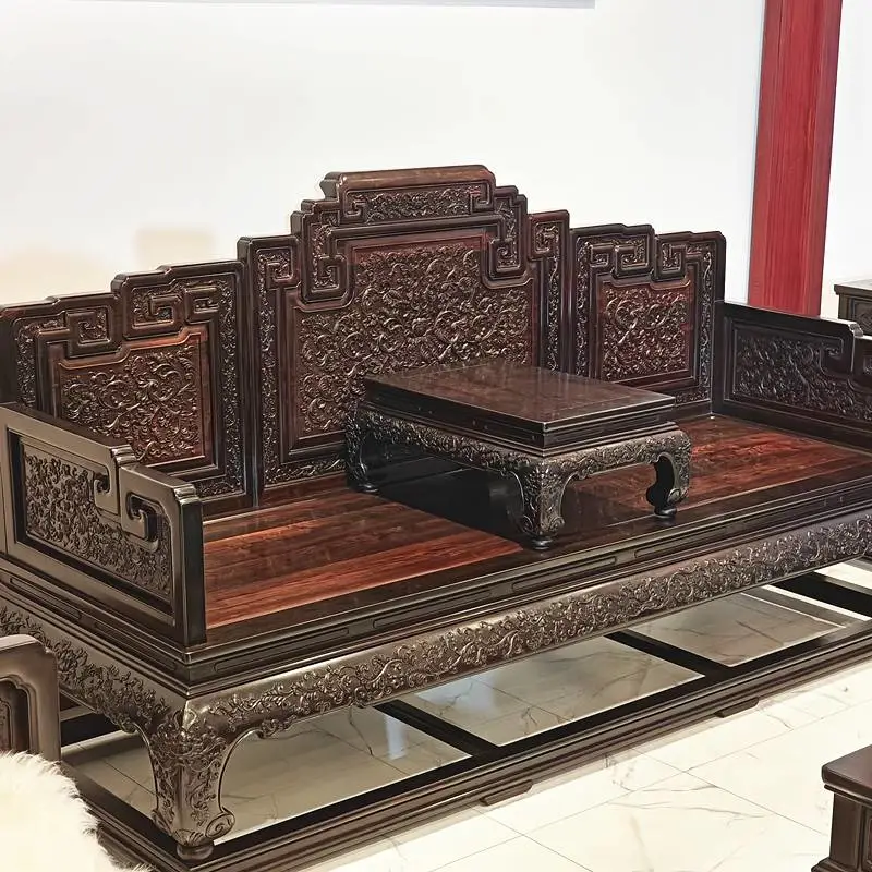 东非黑黄檀沙发厂家国标黑酸枝客厅家具紫光檀华夏名琢苏作工艺- 供应商网