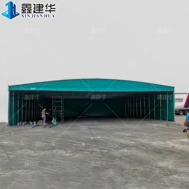 安乡户外临时推拉棚 伸缩折叠遮阳棚 7大直营厂区
