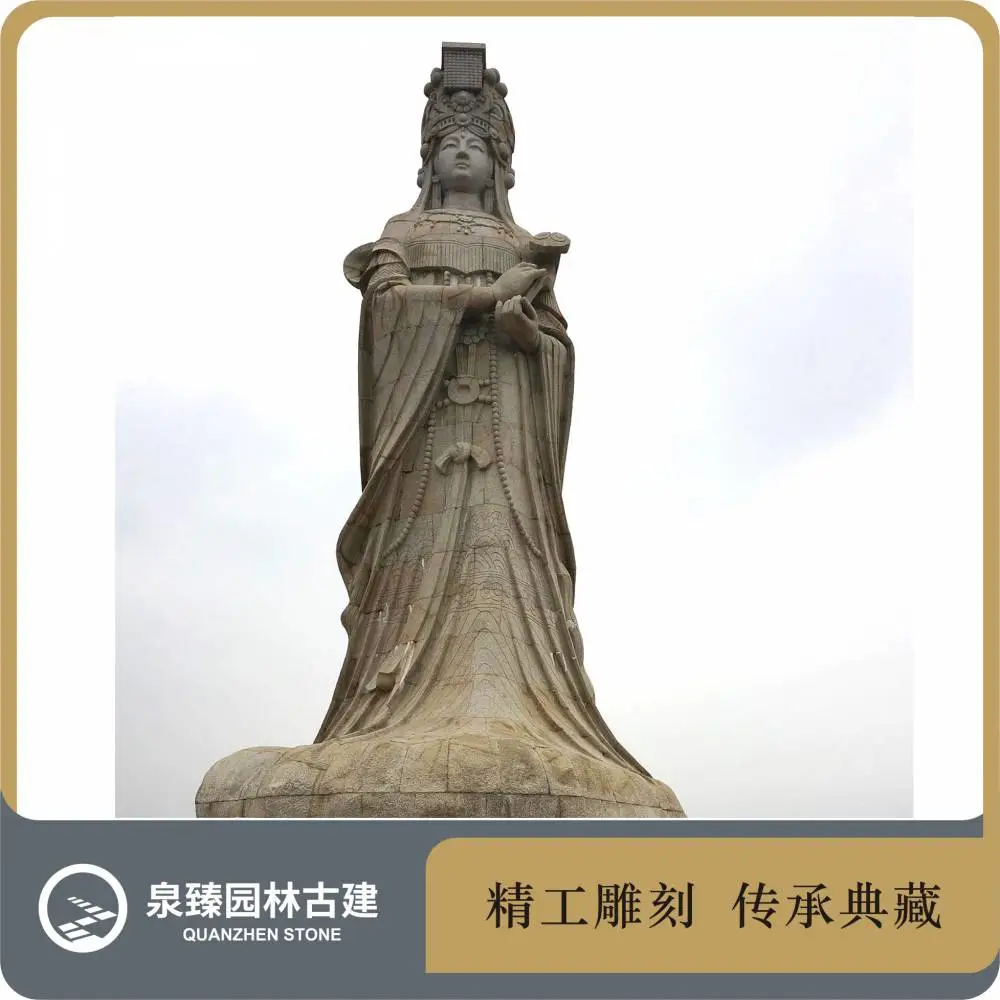 海山女神雕像-四面妈祖石雕如意妈祖石像圣母娘娘石雕泉臻- 供应商网