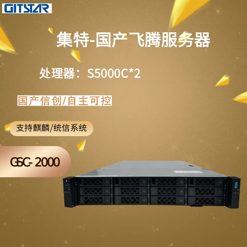 集特（GITSTAR） 信创国产化通用服务器飞腾2U机架式S5000C