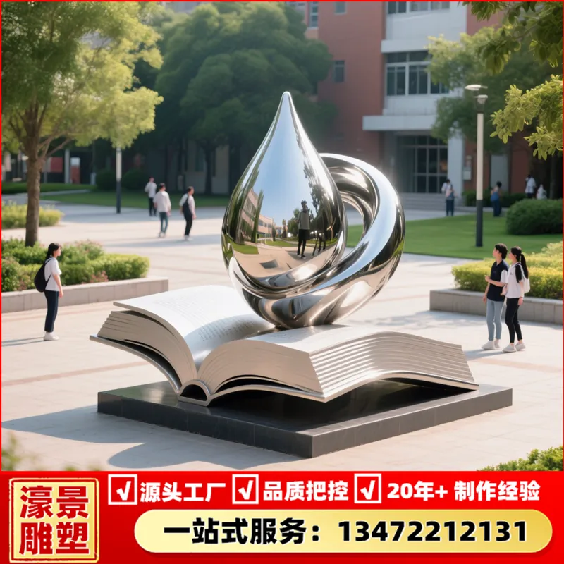 大型不锈钢雕塑和平鸽造型校园广场创意景观雕塑加工厂家