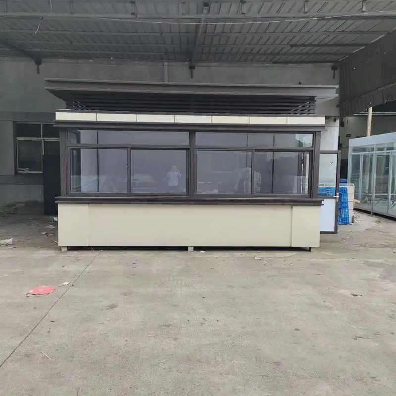 街道执勤岗亭异形门卫室 城市志愿者服务亭驿站 订做街道执勤岗亭
