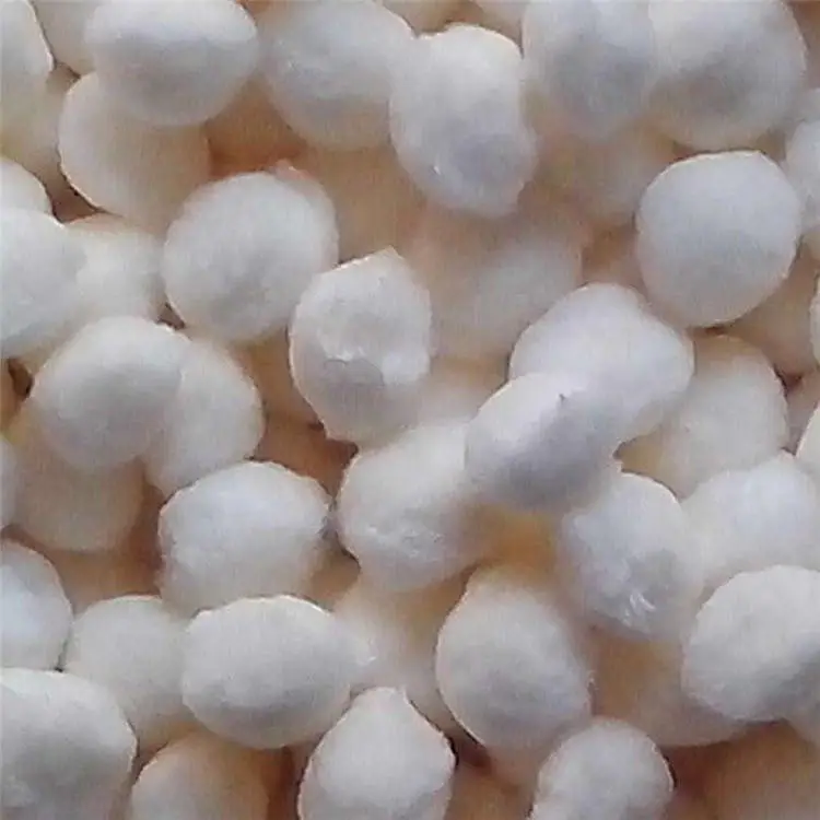 阳泉除油纤维球 纤维球滤料是由纤维丝扎结而成的球形填料