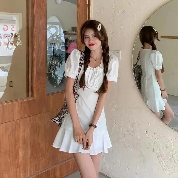 服装批发代理抽褶显瘦褶皱中长裙子一元购衣服