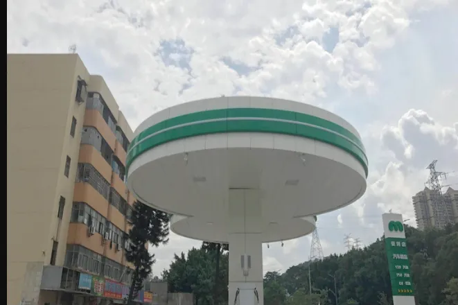 南京市李宁门头铝单板 3D彩绘铝单板 外语学院铝单板