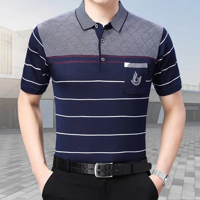 男装中老年人服装批发市场夏季新款中老年男装爸爸装夏装中老年男士适合女人开的小店