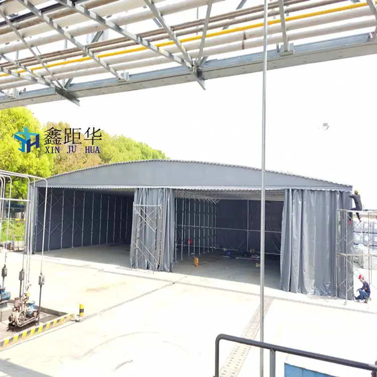大型自动雨棚平顶山湛河大型仓库蓬雨棚价格