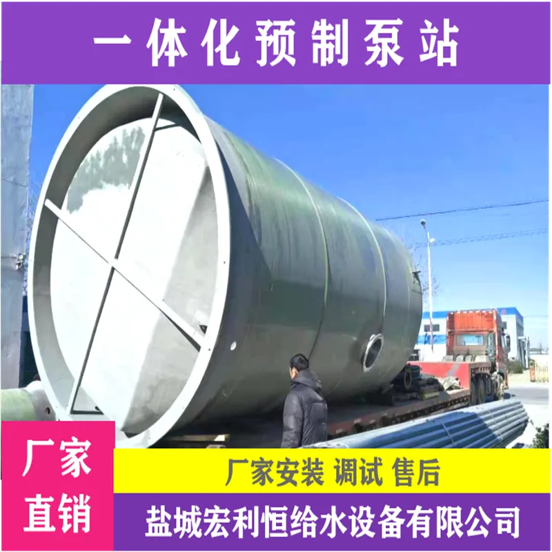 湖州南浔 玻璃钢污水提升泵站 雨水提升泵站设备 设备安装图