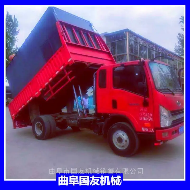 国友 水泥粉清库装车负压吸灰机 圆罐自卸式电厂粉煤灰吸灰车