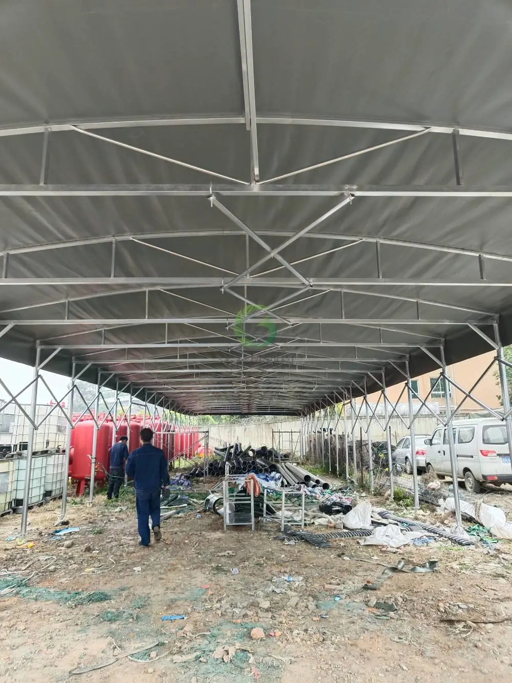 大型户外伸缩式推拉棚户外遮阳大排档雨篷资阳