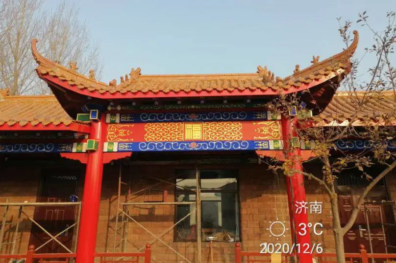 宝鸡千阳古建手绘墙体彩绘围墙 涂鸦文化墙外墙浮雕壁画墙绘
