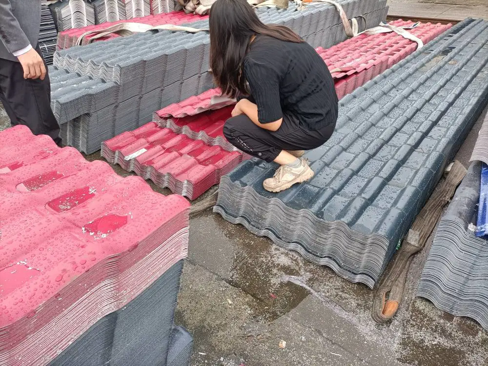 树脂瓦 全新橘红色 颜色长度可定制 使用寿命长防腐 隔热 厚度3.0