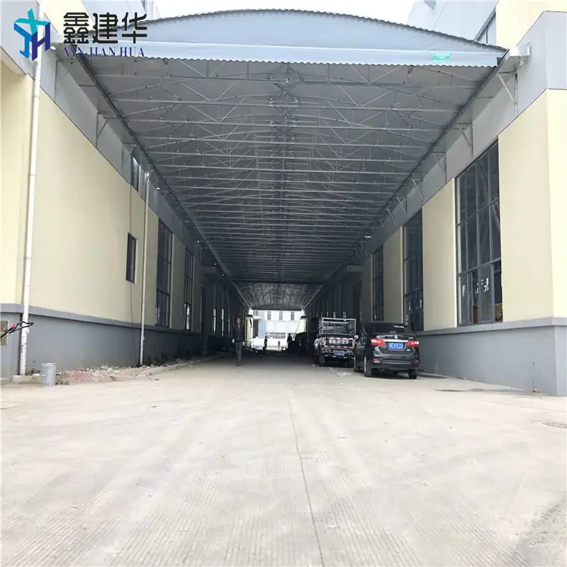 北京楼顶伸缩棚伸缩遮雨棚定做