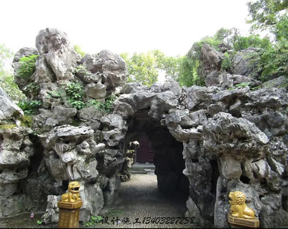安阳水景假山设计 假山流水喷泉 假山石假山价格