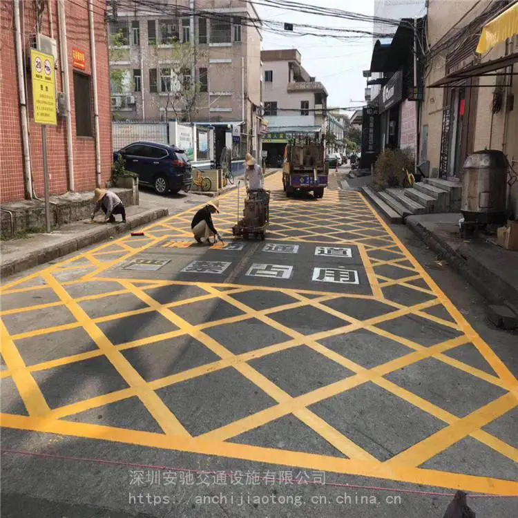 深圳厂房热熔划线 检测站热熔标线施工多年经验