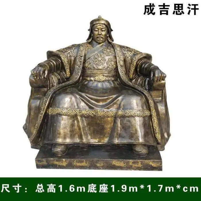 优选制作艺术成吉思汗铜雕制作 彩钢制作 制造户外包青天铜雕