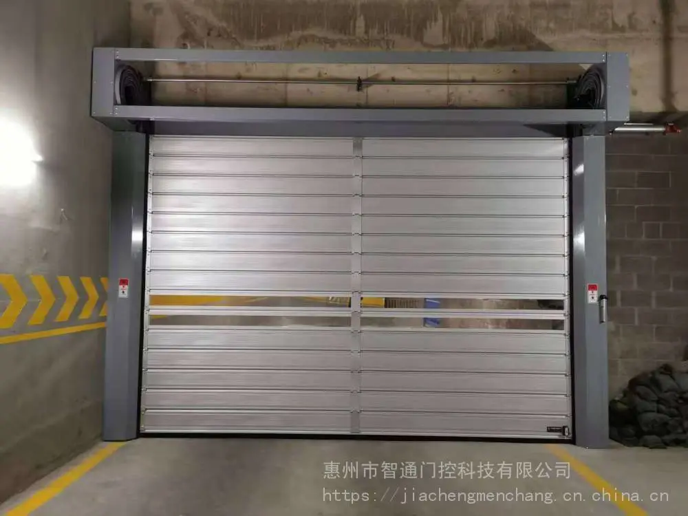 惠州市龙门县铝合金卷帘门 车间快速涡轮门 生产厂家智通