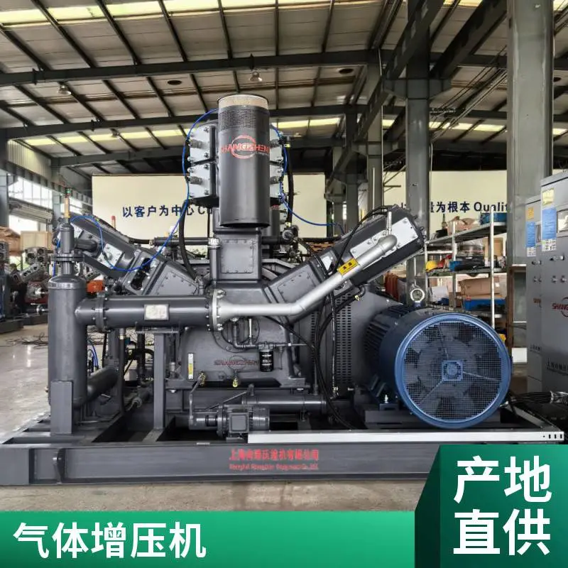 空气/氮气/氩气等 SZB系列回收增压无油机 24小时连续低电耗运行，可定制 Shangzhen压缩机