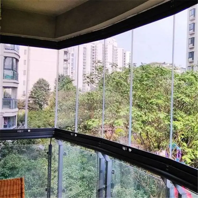 深圳无框架折叠门窗全景开窗无遮挡抗台风密封隔音防盗质量***免费测量报价