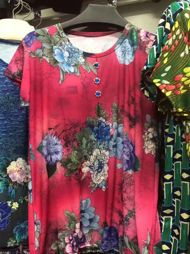 贵州黔西冰丝美人碎花上衣哪里有便宜地摊衣服拼多多上的低价男装